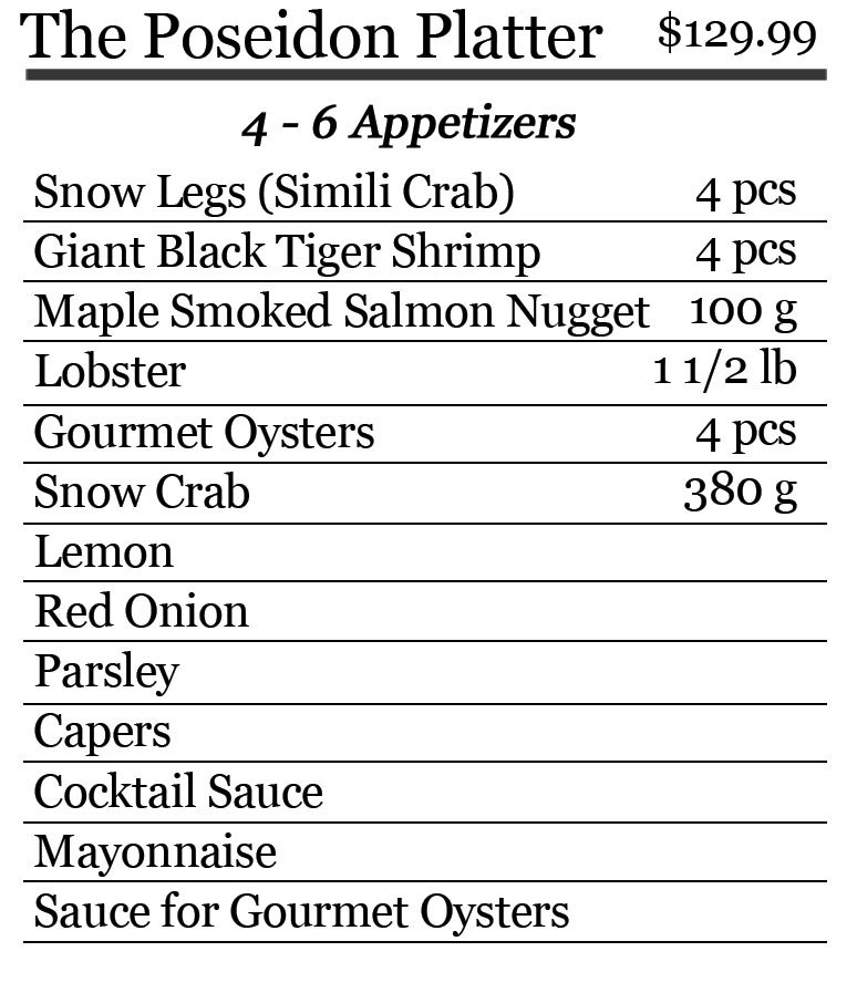 Fish & Seafood Platters Edmonton Catch of the Week!