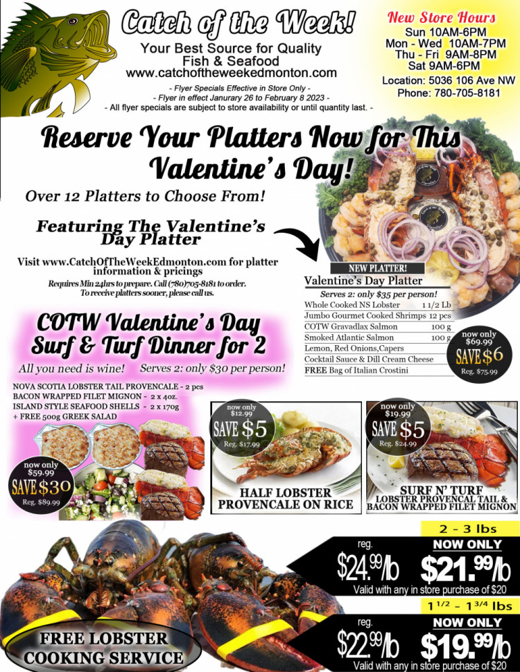 Best Fish & Seafood Market Edmonton Catch of the Week!