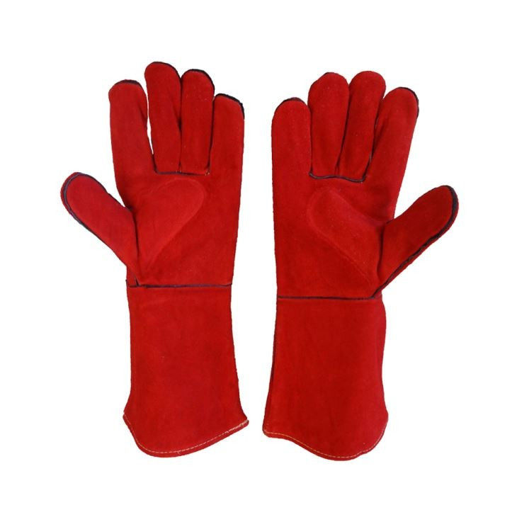 Red Welding Gloves 16 inch