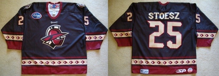 Gwinnett Gladiators (Atlanta Gladiators) game worn hockey jersey #67 Dobek  - Blk