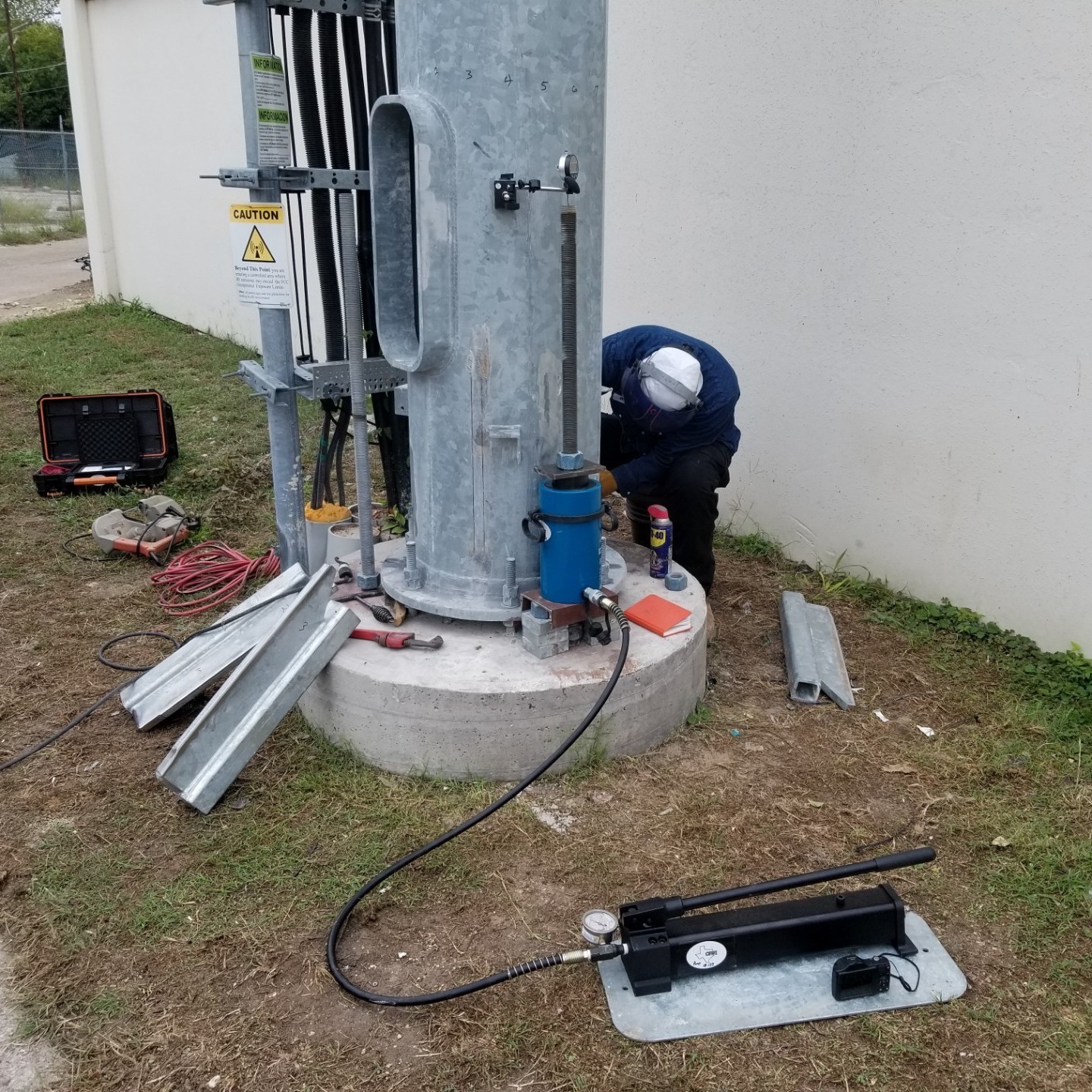 Anchor Bolt Pull Testing, Anchor rod pull testing texas, Anchor Rod