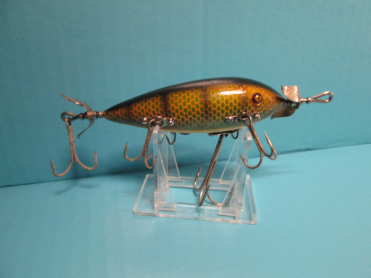 Moonlight Muskie Pikaroon Antique Lure - Fin & Flame