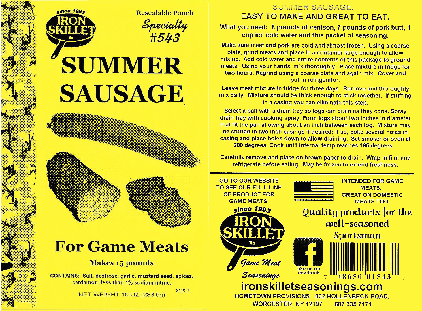 Summer Sausage Specialty Pack