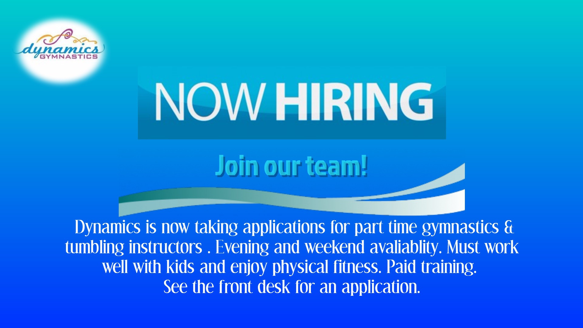 Gymnastics jobs near me