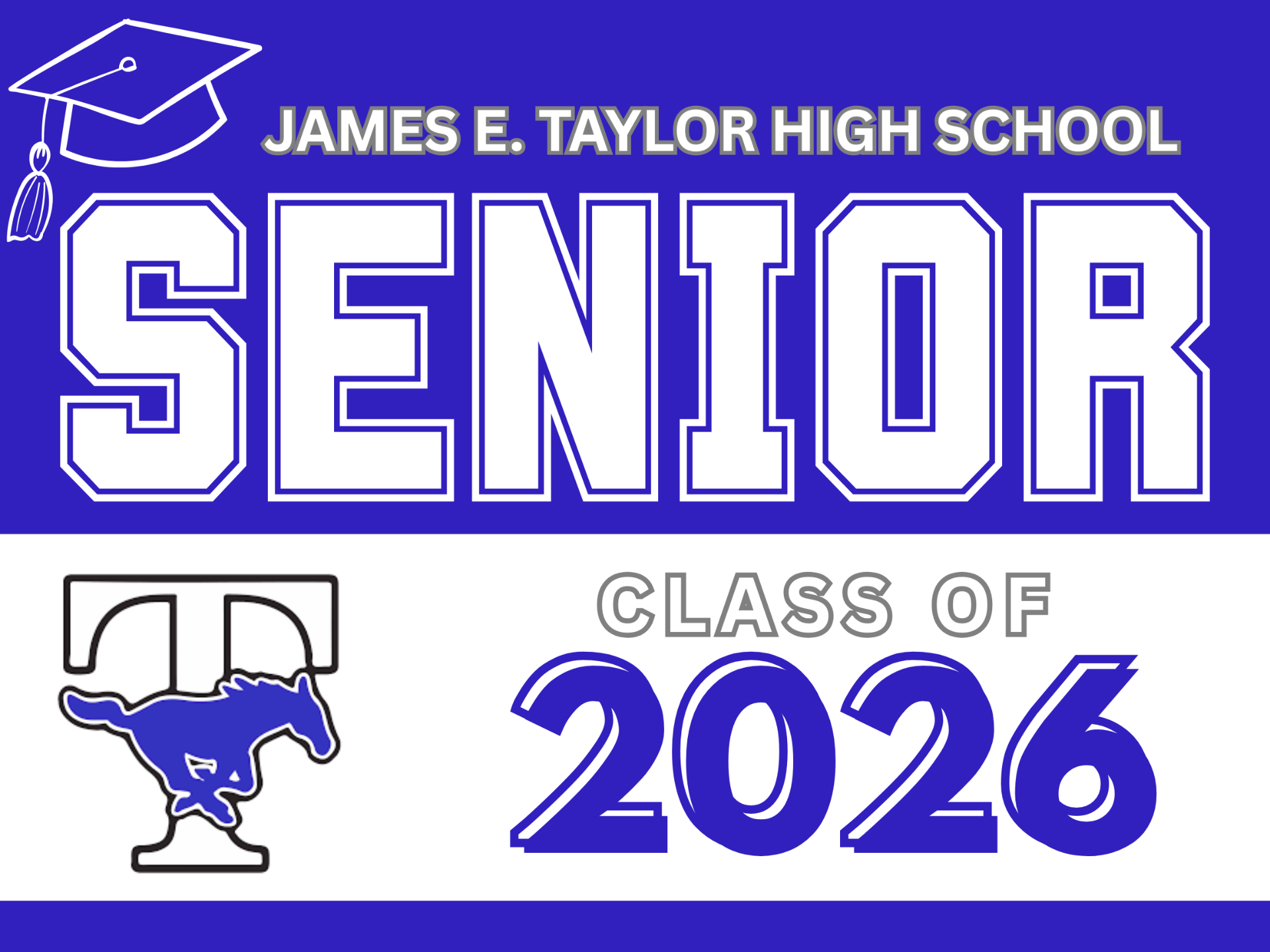 Jr. Senior Number Sign Senior Yard Signs