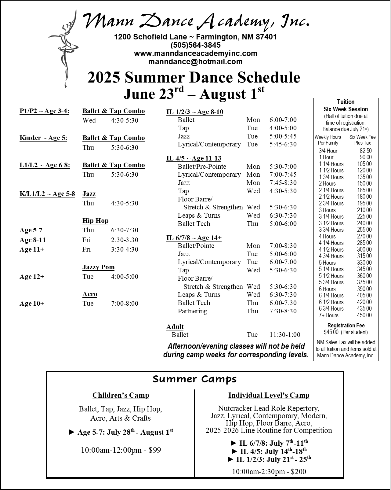 Marshall Summer Schedule 2025 Marshall Summer Schedule 2025