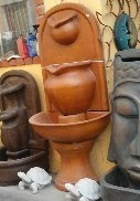 Beautiful and unique mexican special artesian handmade wall fountain with jars