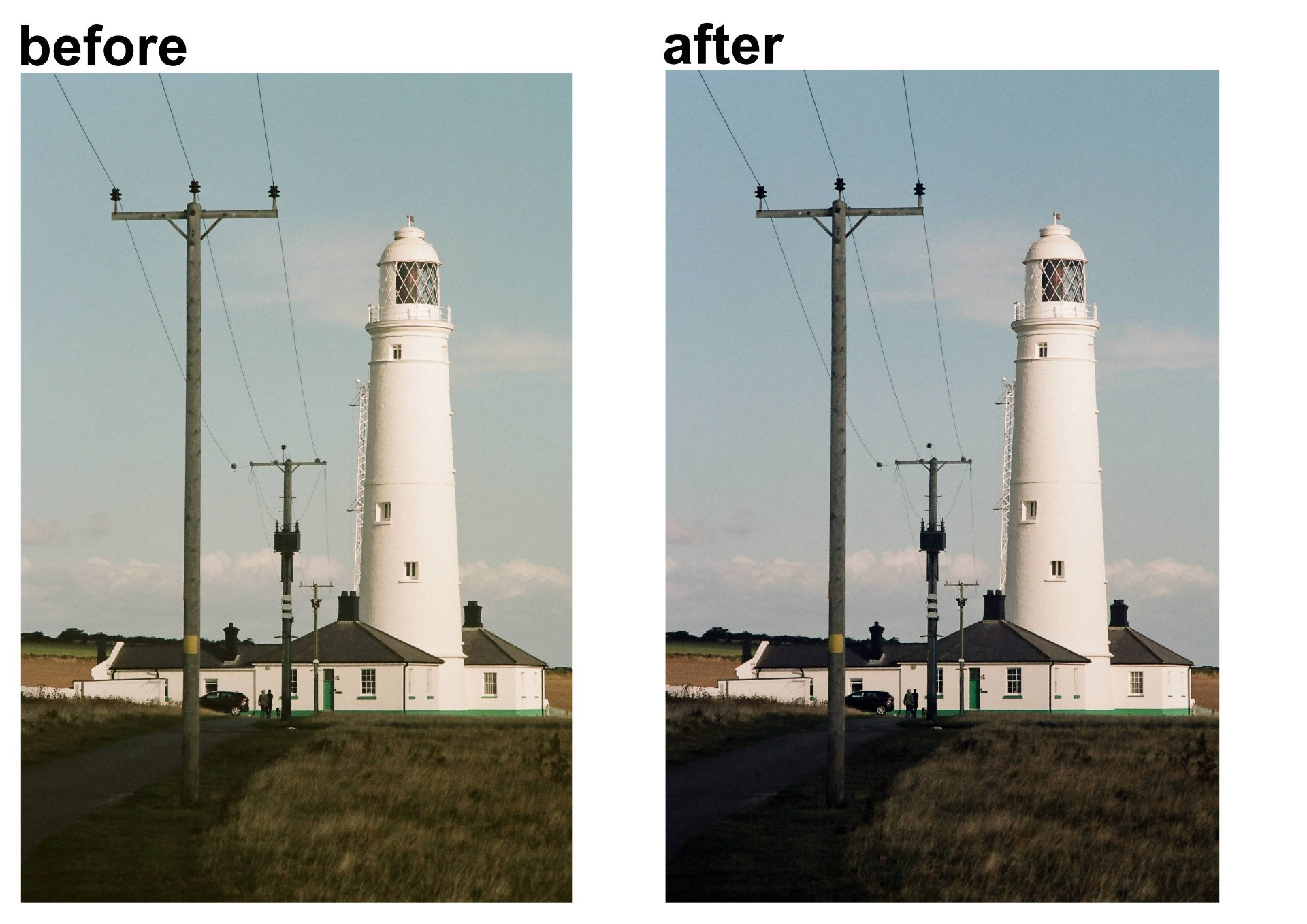 removing false colour casts quickly using a single levels adjustment