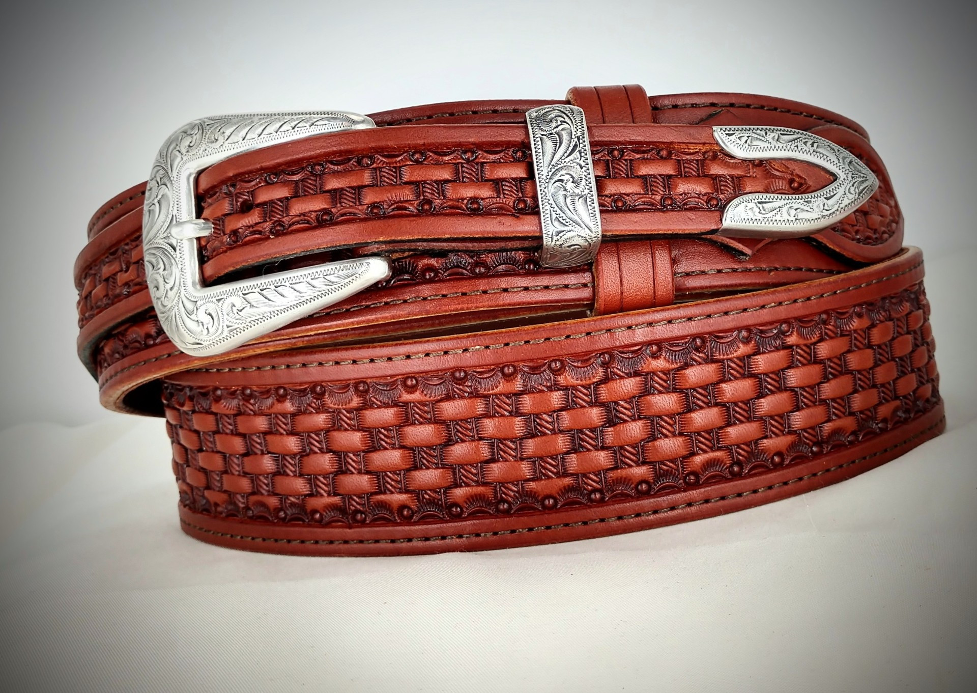 Custom Hand Tooled Leather Belts