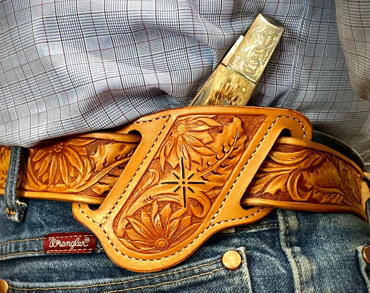 Custom Hand Tooled Leather Belts