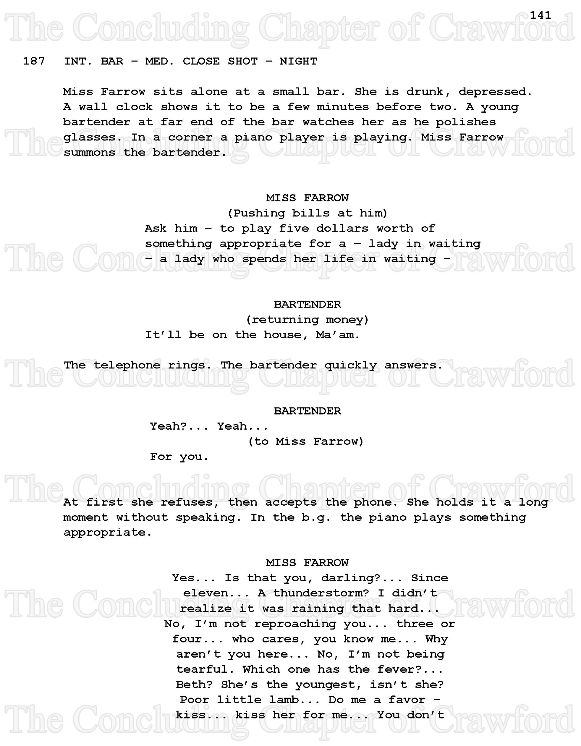 Everything Script The Concluding Chapter of Crawford