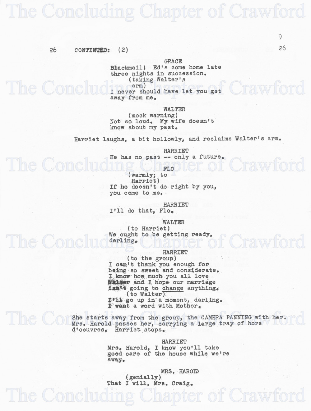 The Concluding Chapter of Crawford