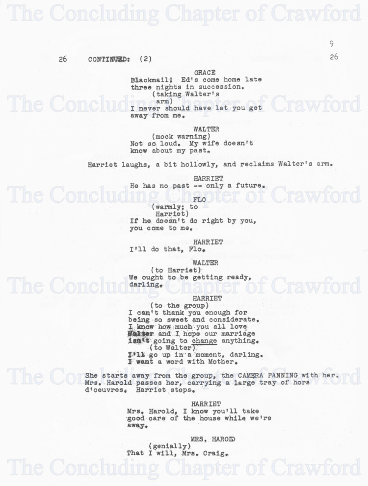The Concluding Chapter of Crawford
