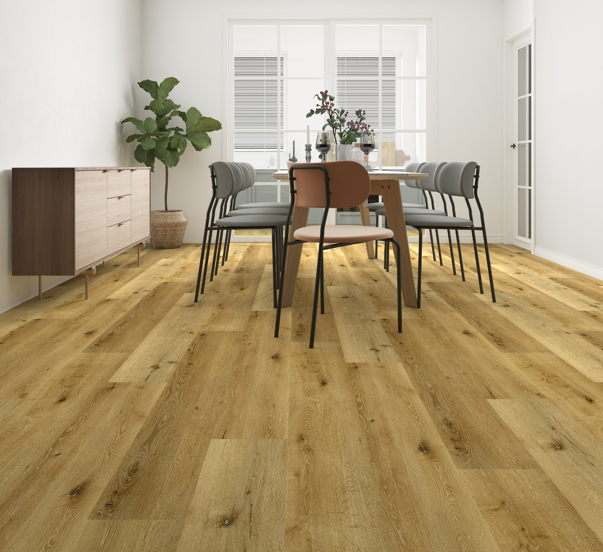 Aged Knotty Oak 7mm SPC Vinyl Flooring plank