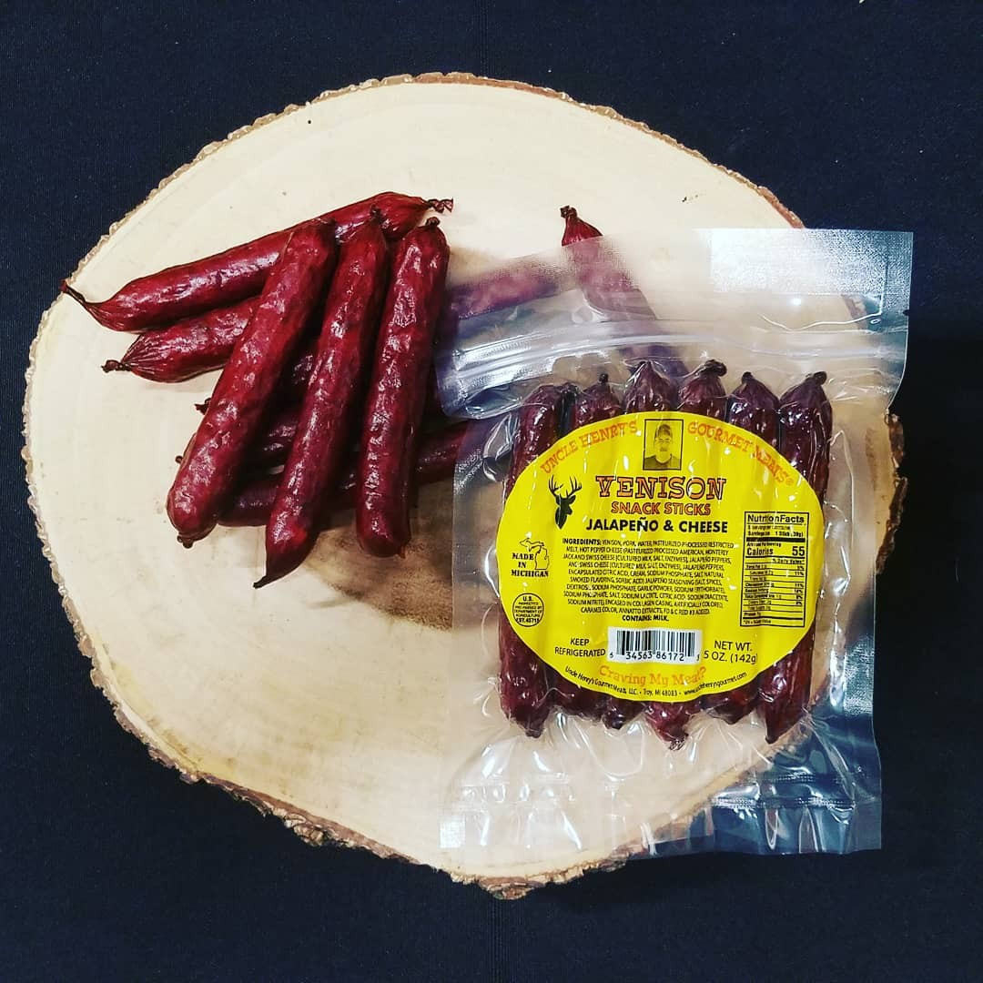 Jalapeno & Cheese Venison Snack Sticks