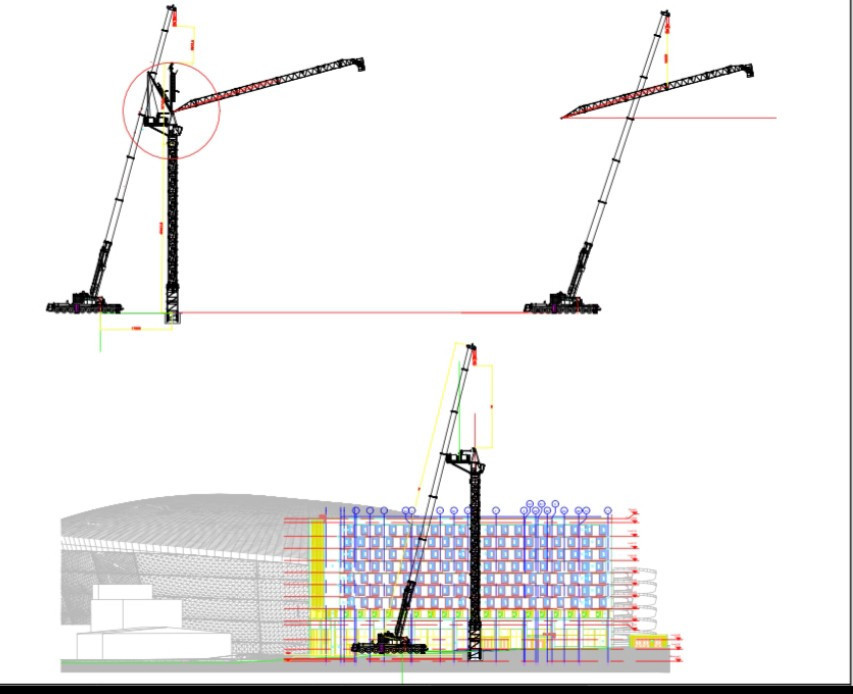 Engineered Tower crane pick submital nyc crane lift plan