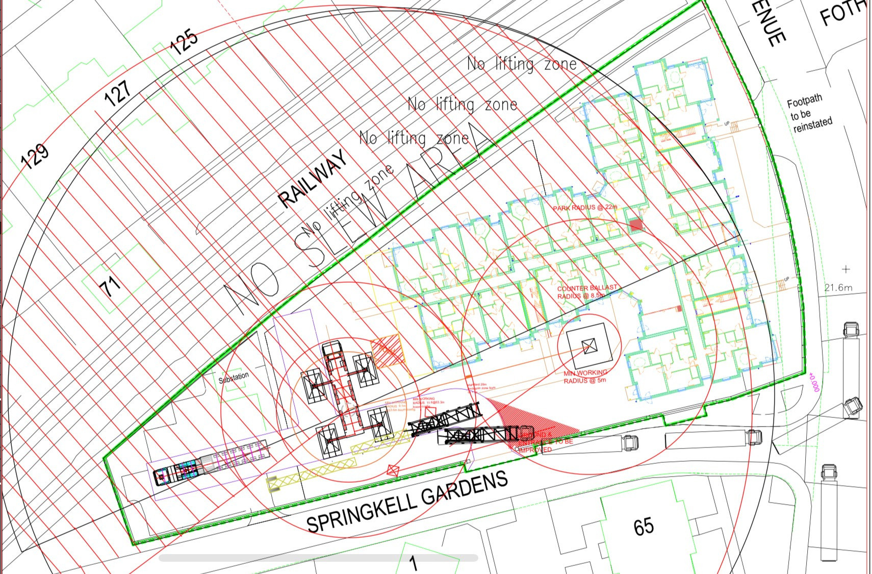 Tower crane erection and dismantle planning