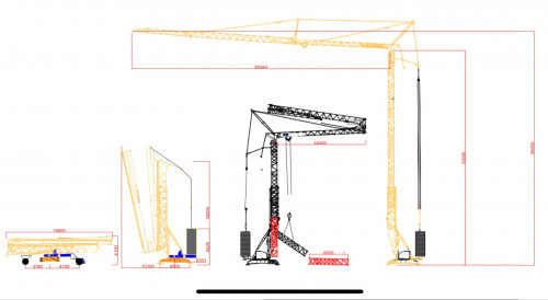 Tower crane erection and dismantle planning