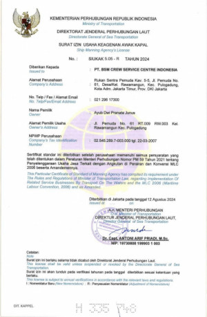 BSM Crew Service Centre Indonesia