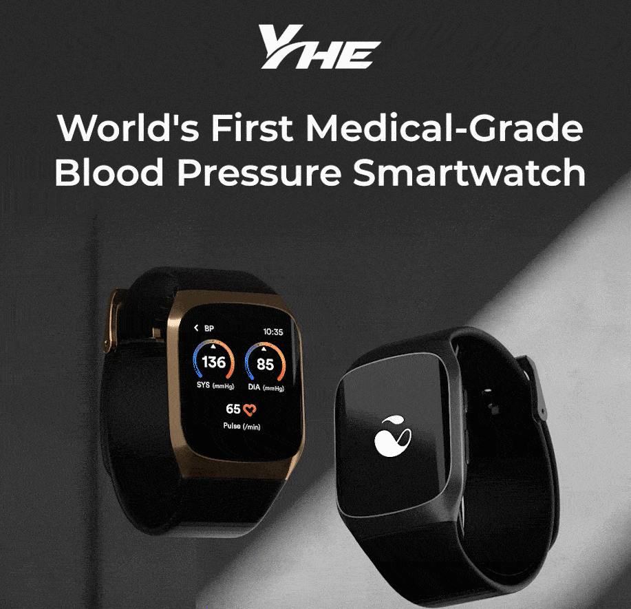 YHE BP Doctor MED First MedicalGrade Blood Pressure Smartwatch