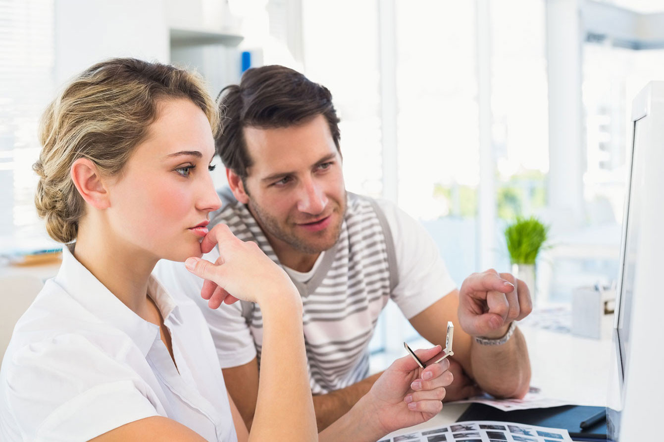 Viral marketing features selected by two businessmen.