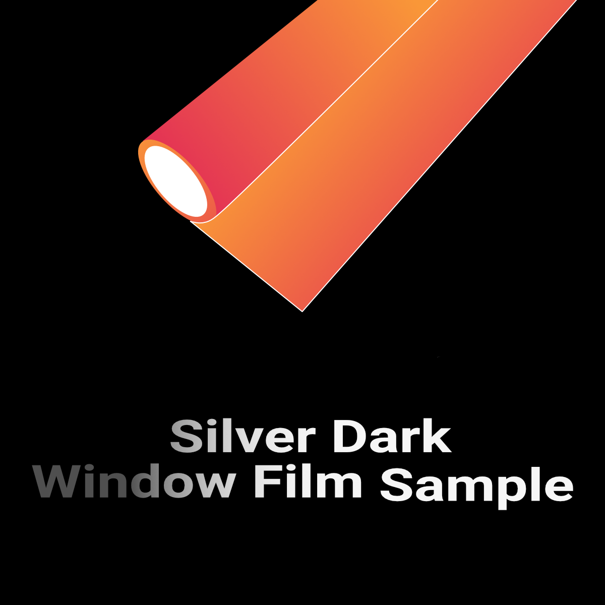 Window Film Sample Window Film Sample - Silver Dark