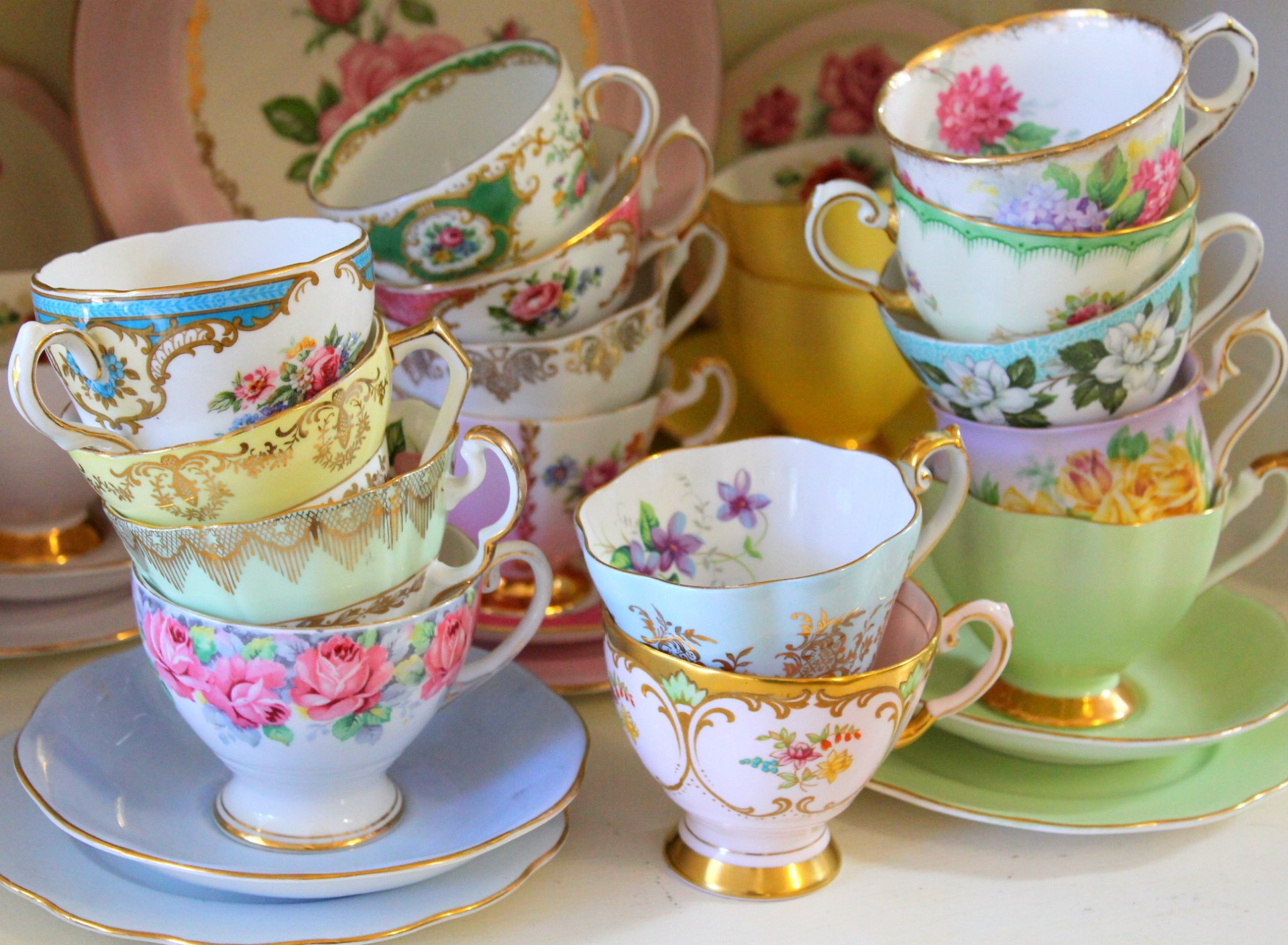 Beautiful vintage crockery hire for weddings and events in Surrey, Kent ...
