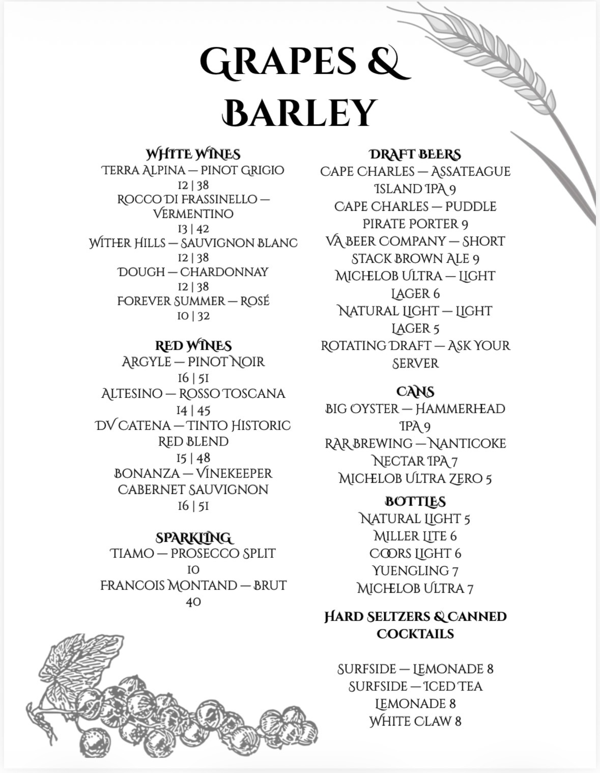Teubes Menu Menu