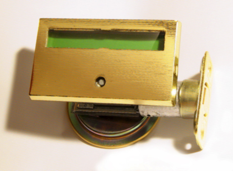 brass pocket door occupied lock