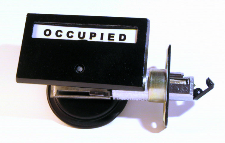 pocket door indicator lock occupied black 