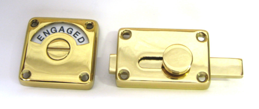 brass bathroom indicator lock