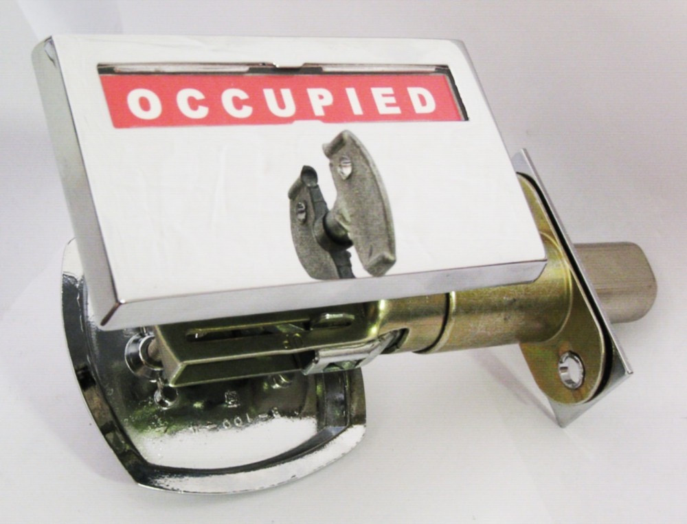 occupancy indicator, bathroom indicator lock