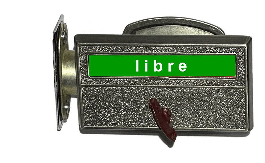 libre, french indicator door lock, french language door lock