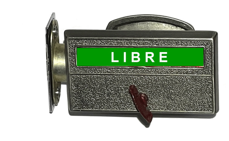 libre bathroom lock, spanish privacy indicator lock, libre bathroom lock