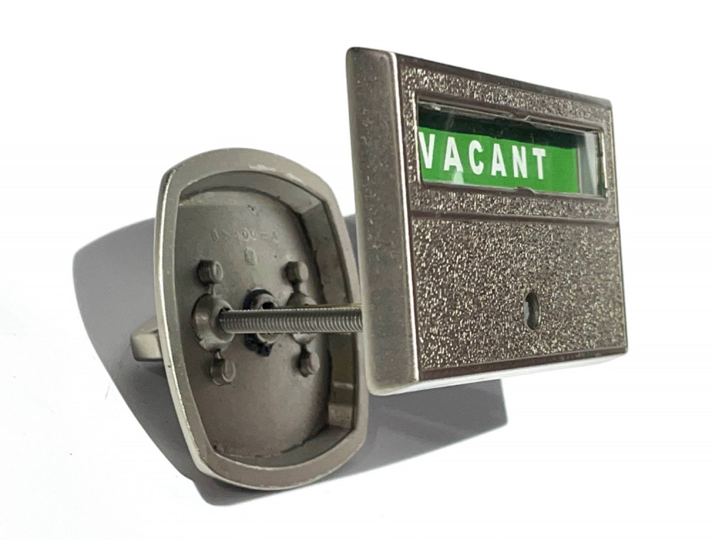 privacy indicator only, no deadbolt indicator, occupied vacant no lock