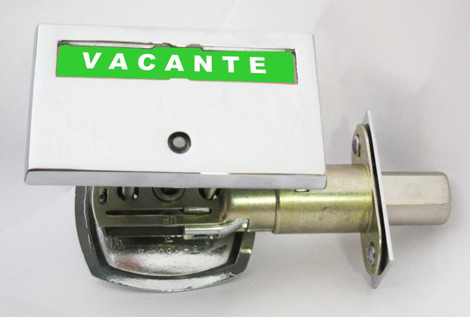 custom bathroom privacy indicator lock, ada compliant bathroom lock, indicator lock in italian