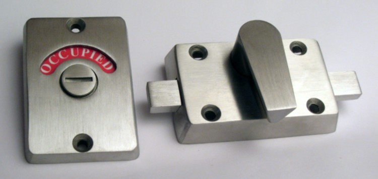 occupied door lock, bathroom indicator stainless steel,ada stainless lever lock