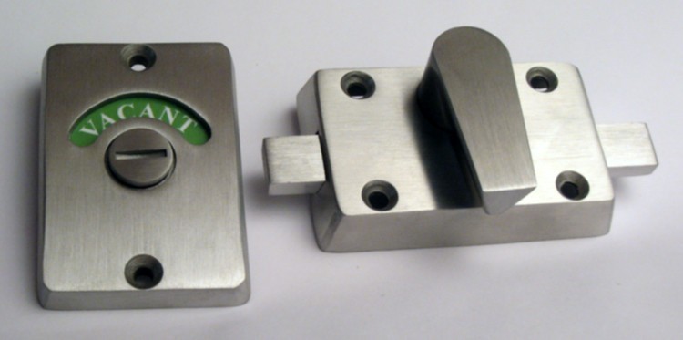 stainless steel occupancy indicator, restroom indicator lock