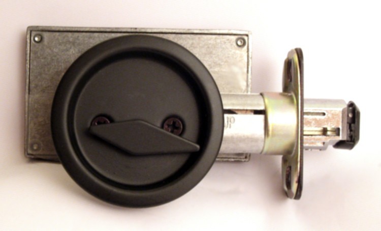 flat black pocket door lock, flat black privacy lock