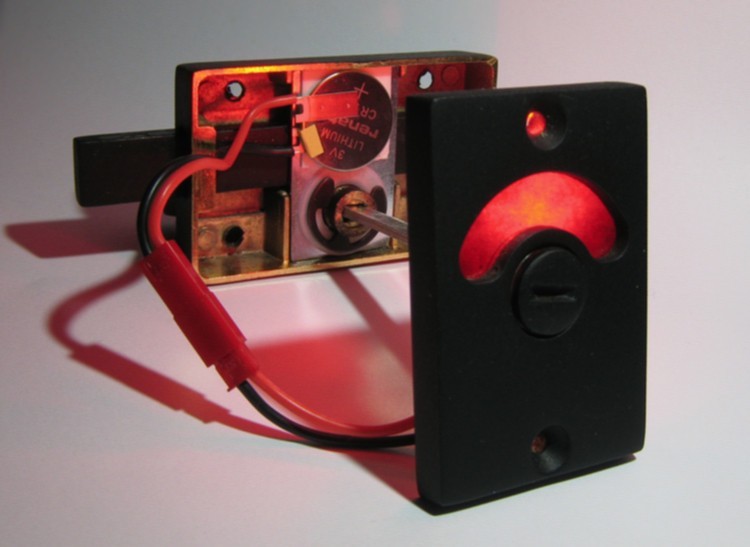 red and green bathroom privacy lock with led, led bathroom indicator lock