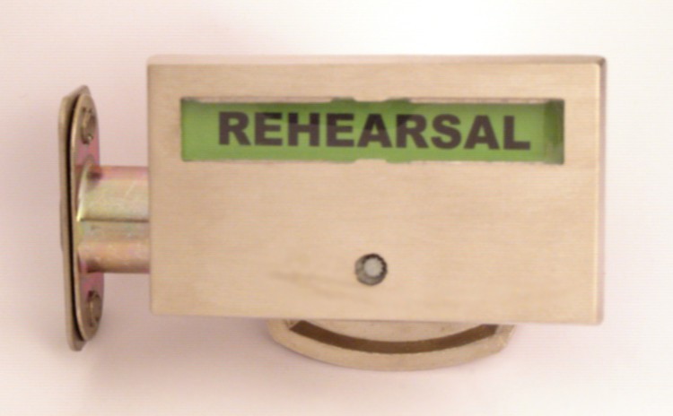musician privacy lock, rehearsal recording sign