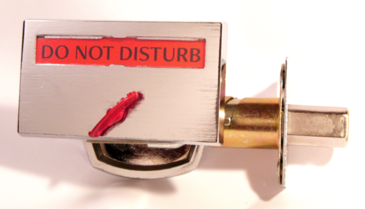 do not disturb lock, do not disturb hotel 