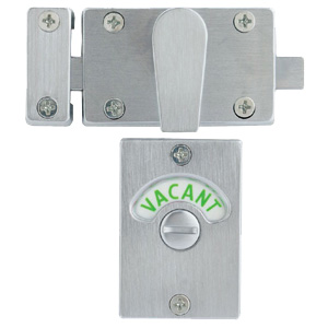 satin nickel bathroom privacy indicator lock, indicator lock, bathroom privacy indicator