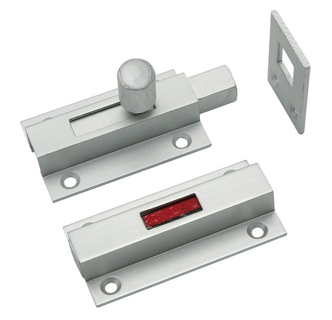 restroom stall door indicator lock, slide bolt privacy indicator 