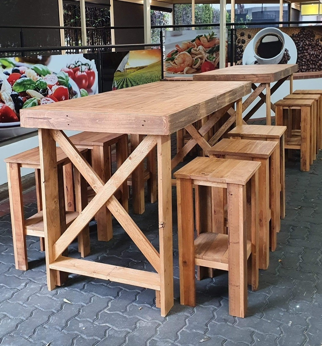 Rustic Pallet Stools Pub Table Pallet Furniture Mini Pallet Bar Table Easy Pallet Ideas