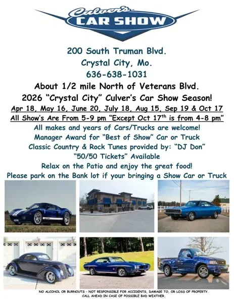 Culver's Car Show, Crystal City MO