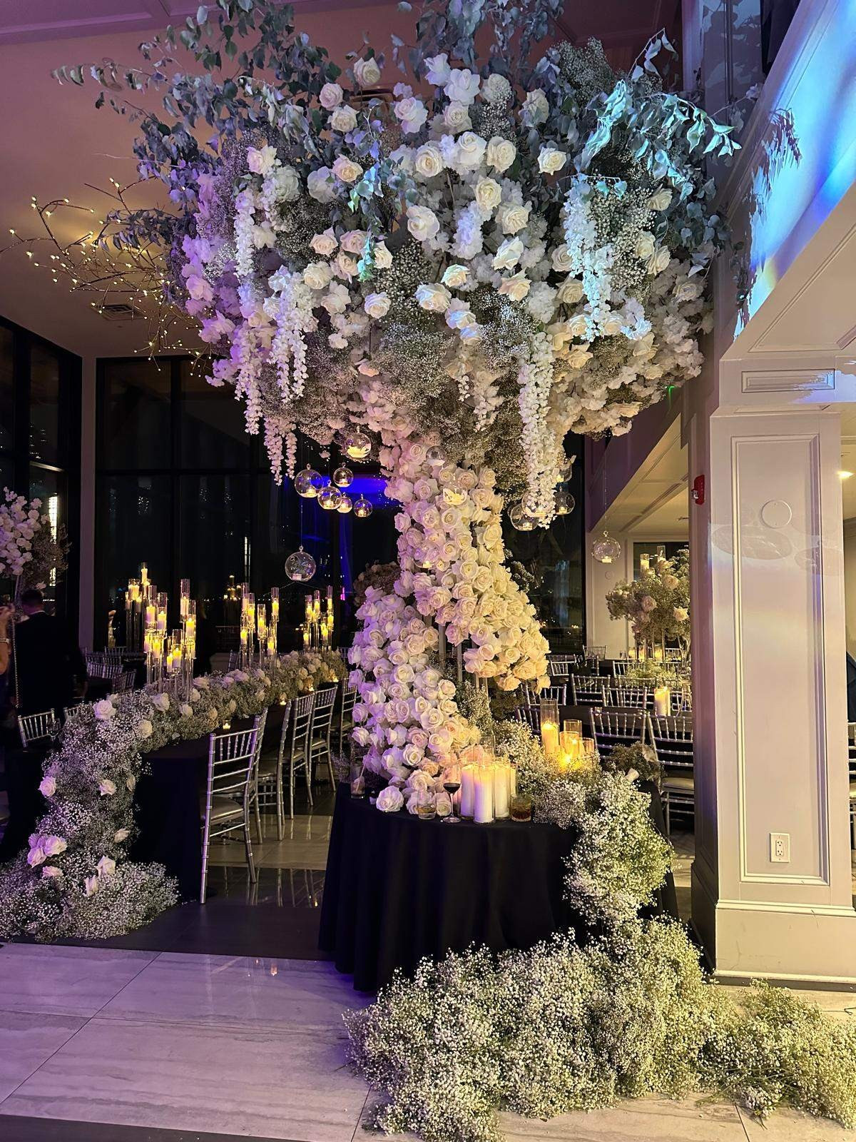 Romantic floral installations