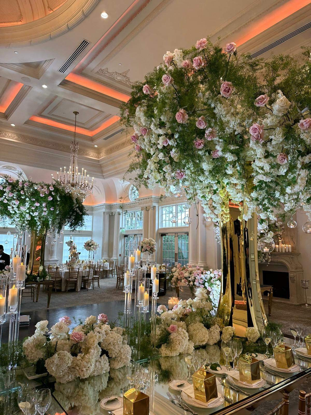 Elegant luxury floral wedding design