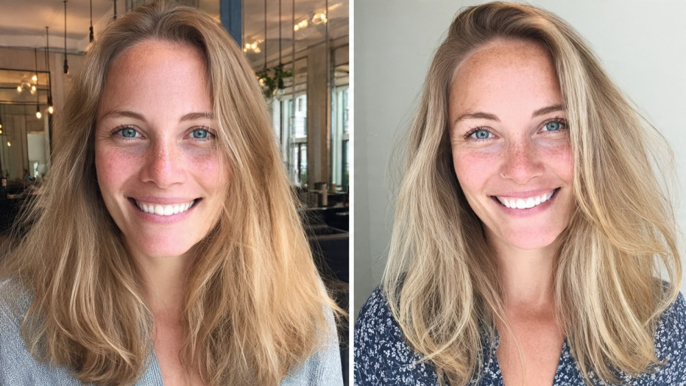 stunning before and after hair color transforamtion-Mark Vang Hair Design, Dallas TX