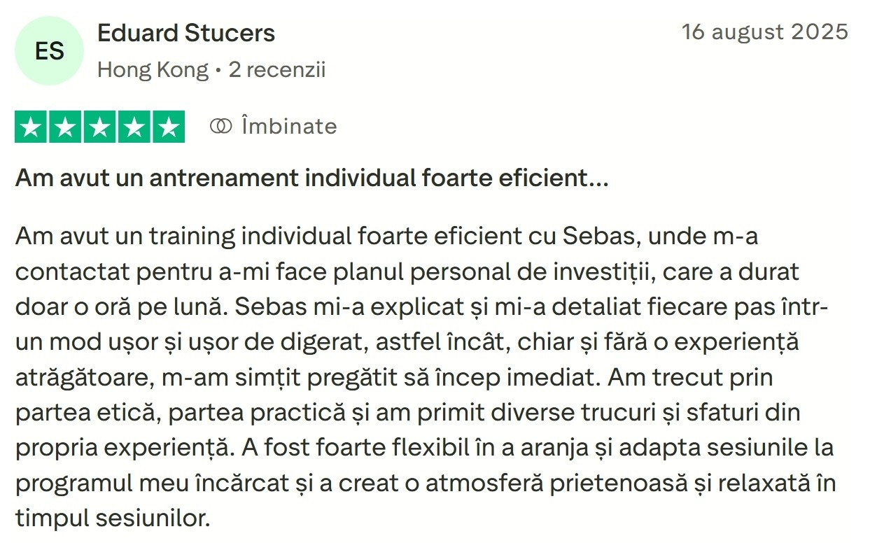 Recenzie Investitor 1 Oră